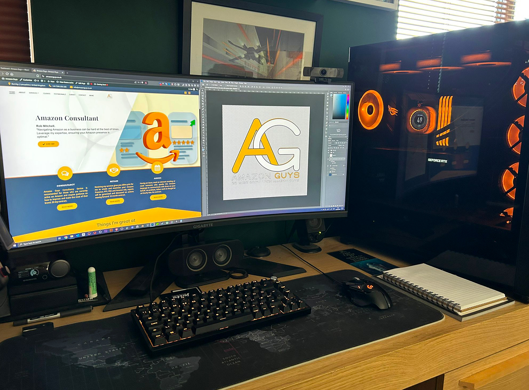 Amazon Guys Gaming on Downtime